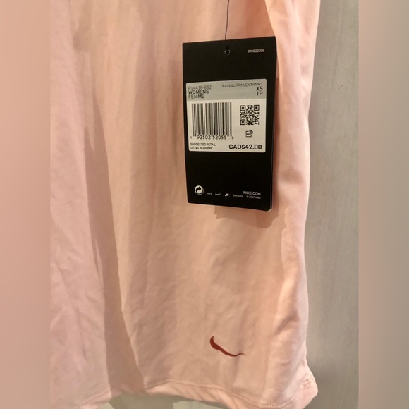 BNWT Nike Dryfit Women's Light Pink Lightweight Tank Top - XS - Picture 5 of 7